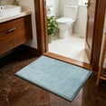 thumbnail image 5 of Bath Rug Mat, Thick Soft Absorbent Chenille, Quick Dry Microfiber Mats, Rubber Backing Washable Shower Floor Rugs, Bathmat Runner, Designed for Bathroom Home Decor Accessories, White,S, 5 of 15