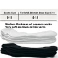 thumbnail image 5 of DOVACKA 6 pairs Women's Cushioned Ankle Socks, Breathable Cotton Solid Color for Athletic Running, 5 of 5