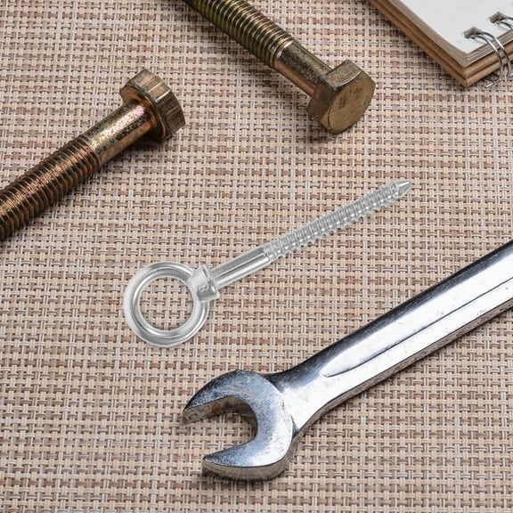 HEATSHAKING Round Ring Eye Bolts 5Pcs 4.5In 304 Stainless Steel For Wall Mount