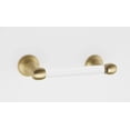 thumbnail image 5 of Alno A7362-SB Royale Modern Acrylic 6-1/4" Wide Double Post Toilet Paper Holder - Brass, 5 of 6