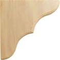 thumbnail image 3 of Ekena Millwork 1 3/4"W x 10"D x 10"H Stratford Wood Bracket, Red Oak (2-Pack), 3 of 4