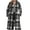 Black, variant on Plaid Wool Coat Women's Winter Coat Full-Length Peacoat Lapel Collar Jacket Overcoat Fleece Thick Outerwear Trendy Outwear 2025 New Topcoat Casual Cozy Trench Coats(Brown,XL)