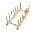 thumbnail image 2 of Wooden Pot Lid Organizer & Cutting Board Rack | Multifunctional Drying Rack for Plates, Bowls, Cups, Lids & Books | Durable Eco-Friendly Wood | 12.2脳5.12脳3.93in | Lightweight & Easy to Assemble, 2 of 6