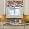 thumbnail image 3 of Coolnut Coffee and Desserts Valance Faux Linen Small Window Curtains Short Rod Pocket Valances for Kitchen, Living Room, Bathroom, Modern, 54" L x 18" W Home Decor, 3 of 6