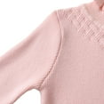 thumbnail image 6 of GYRATEDREAM Toddler Baby Girl Basic Solid Turtleneck Top Long Sleeve Pullover Girl Sweater Outwear 2-6T, 6 of 12