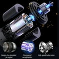 thumbnail image 4 of JingChun Hair Dryer,Negative Ionic Blow Dryer Brushless Motor for Fast Drying,High-Speed Low Noise thermo-Control Hairdryer with Nozzle,for Home,Travel, 4 of 9