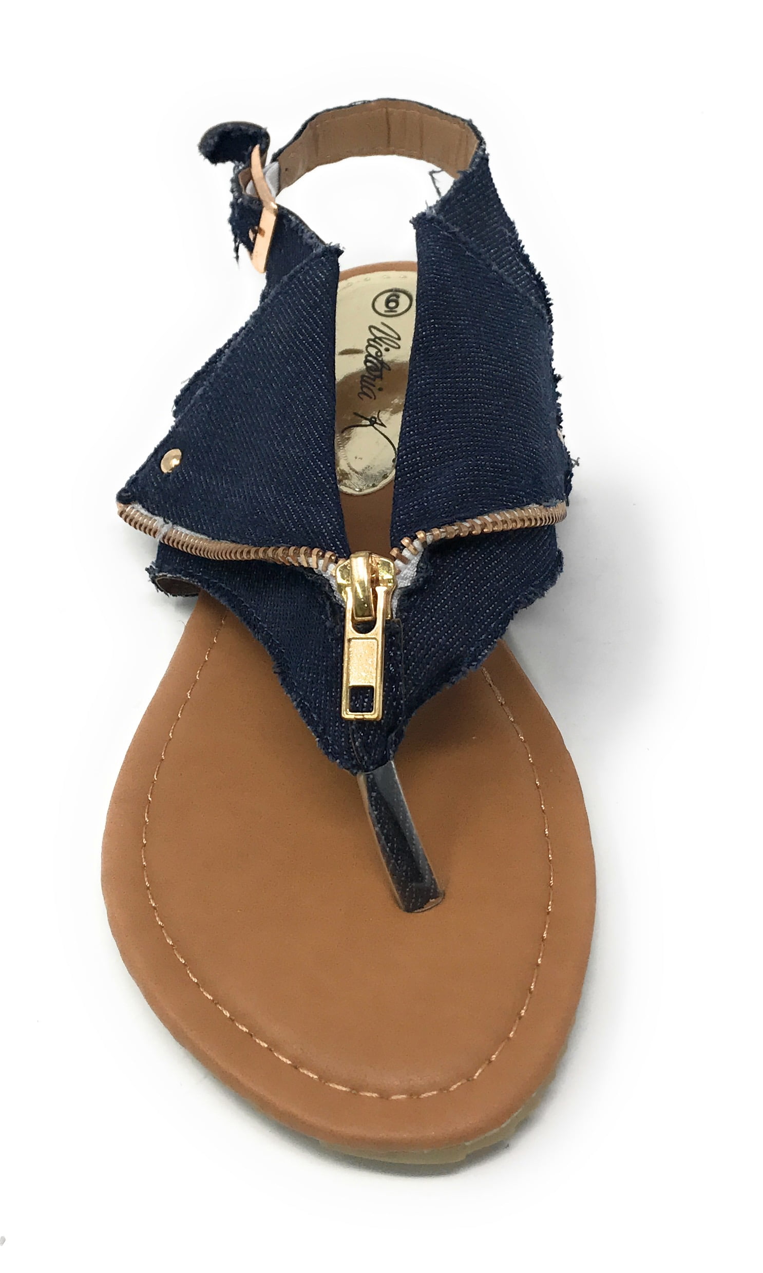 Victoria K. Women's Zipper Thong Sandal