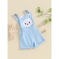 thumbnail image 2 of Bagilaanoe Newborn Baby Girl Easter Jumpsuit Shorts Fly Sleeve Embroidery Romper Overalls 6M 12M 18M 24M 3T 4T Kids Short Pants Summer Clothes, 2 of 8