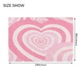 thumbnail image 4 of IAUYY 24x20 Inch Bath Mat Thick Soft Plush Shower Mat TPR Backing Material Non Slip Bath Mats for Bathroom for Tub Shower Hotel Delicate Pastel-colored Heart, 4 of 9