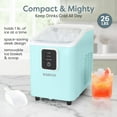thumbnail image 5 of Igloo Automatic Ice Machine, Self-Cleaning Countertop Ice Maker with Ice Scoop and Basket, Aqua, 5 of 9
