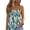 Green, variant on Smocked Tube Top for Women, Strapless Bold Floral Print Camisole - Summer Stretchy Empire Waist Tunic Blouse Black XL