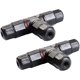 thumbnail image 1 of Cajas de conexiones eléctricas impermeables Ip68 3 vías cable conector exterior caja eléctrica 2 piezas, 11 Afortunado Sencillez, 1 of 2