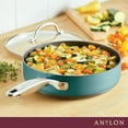thumbnail image 3 of Anolon Achieve 3 Quart Hard Anodized Nonstick Saute Pan with Lid, Teal, 3 of 15