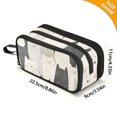 thumbnail image 4 of FORMRS Pencil Case with 3 Compartments Zipper Pouch, Elementary School Level and up, White Cute Cats, 4 of 8