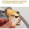 thumbnail image 3 of Faucet Fixing Kit,Faucet Accessories Faucet Installation Tool,Perfectly Fit Faucet and Sink(Gold 1pc), 3 of 5