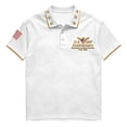 thumbnail image 2 of USA 250th Anniversary Polo Shirt Men Patriotic Eagle Graphic Short Sleeve Button Polo Casual America 250 Merchandise, 2 of 5