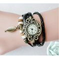 thumbnail image 1 of Reloj de cuero tejido para mujer pulsera de cuarzo analógico Gao Jiahui unisex, 1 of 2