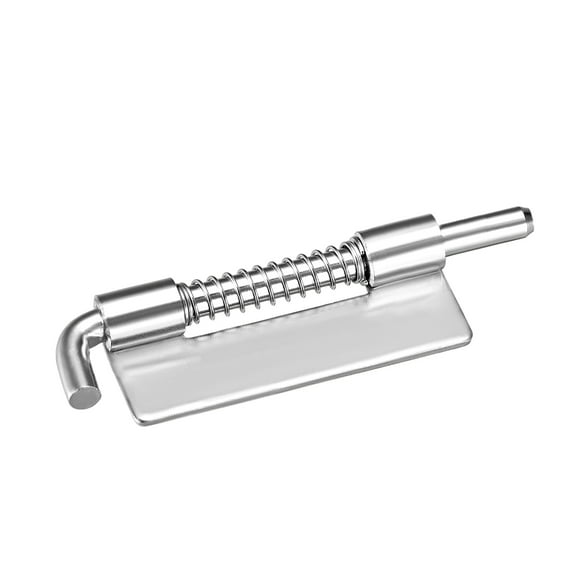 Unique Bargains Spring Latch, 3.7" Right-handed Stainless Steel 304 Barrel Bolt Lock for Door