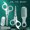 Grey, variant on MINM Baby haircut scissors set children's hairdressing scissors home baby safety hair cutting artifact bangs thinning set