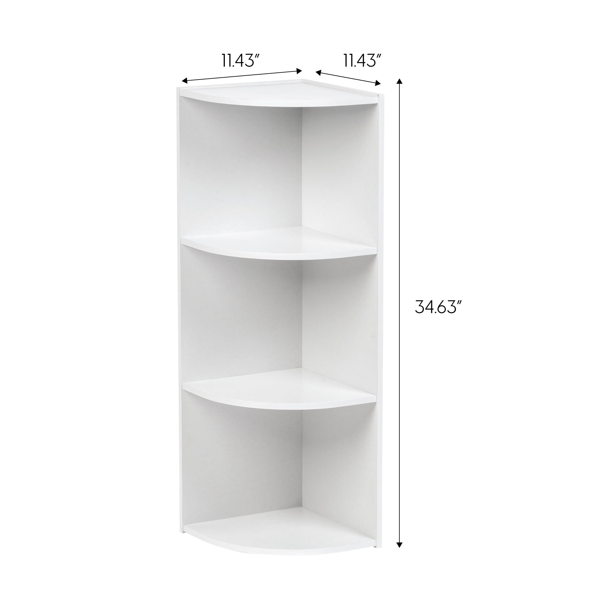 IRIS USA, 3-Tier Bookcase Storage Shelf, White - Walmart.com