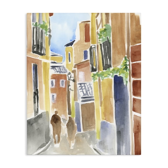 Stupell Industries Calles de Madrid Architecture Canvas Wall Art, design by June Erica Vess
