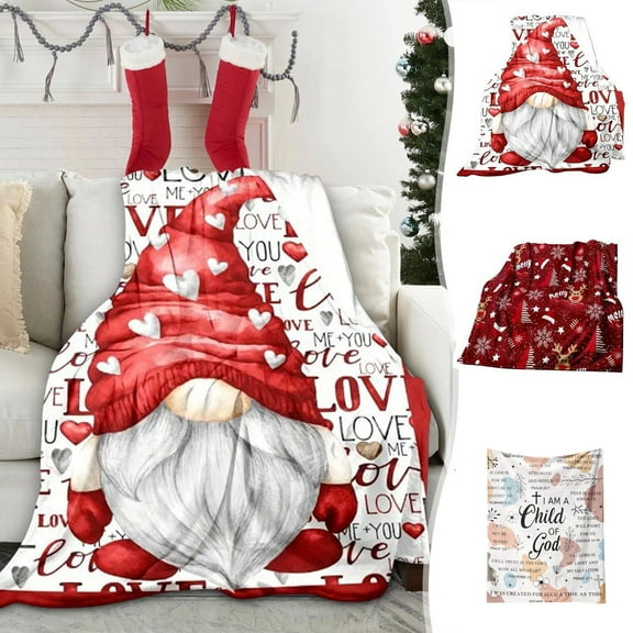 CVLNCYCLING Blanket,Blankets and Throws,Cooling Blankets,Christmas Fleece Throw BlanketBlanket Queen,Cozy Warm and Lightweight,50x60 Blanket