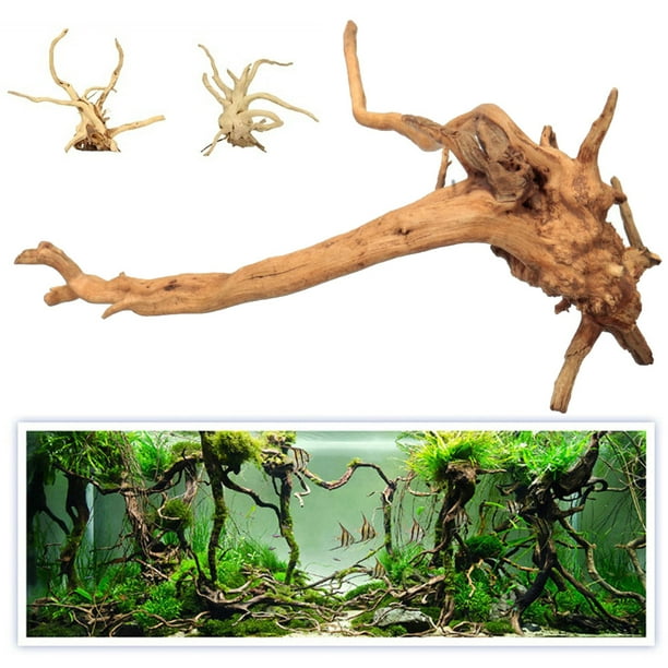 Aquarium Decoration Fish Tank Natural Wood Tree 15-20cm Random Type Landscape - Walmart.com ...