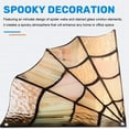 thumbnail image 5 of Spider Glass Room Decoration Spiderweb Door Topperwall Decor Corner Sign Spider Webs Stained Glass Window Frame Home, 5 of 7