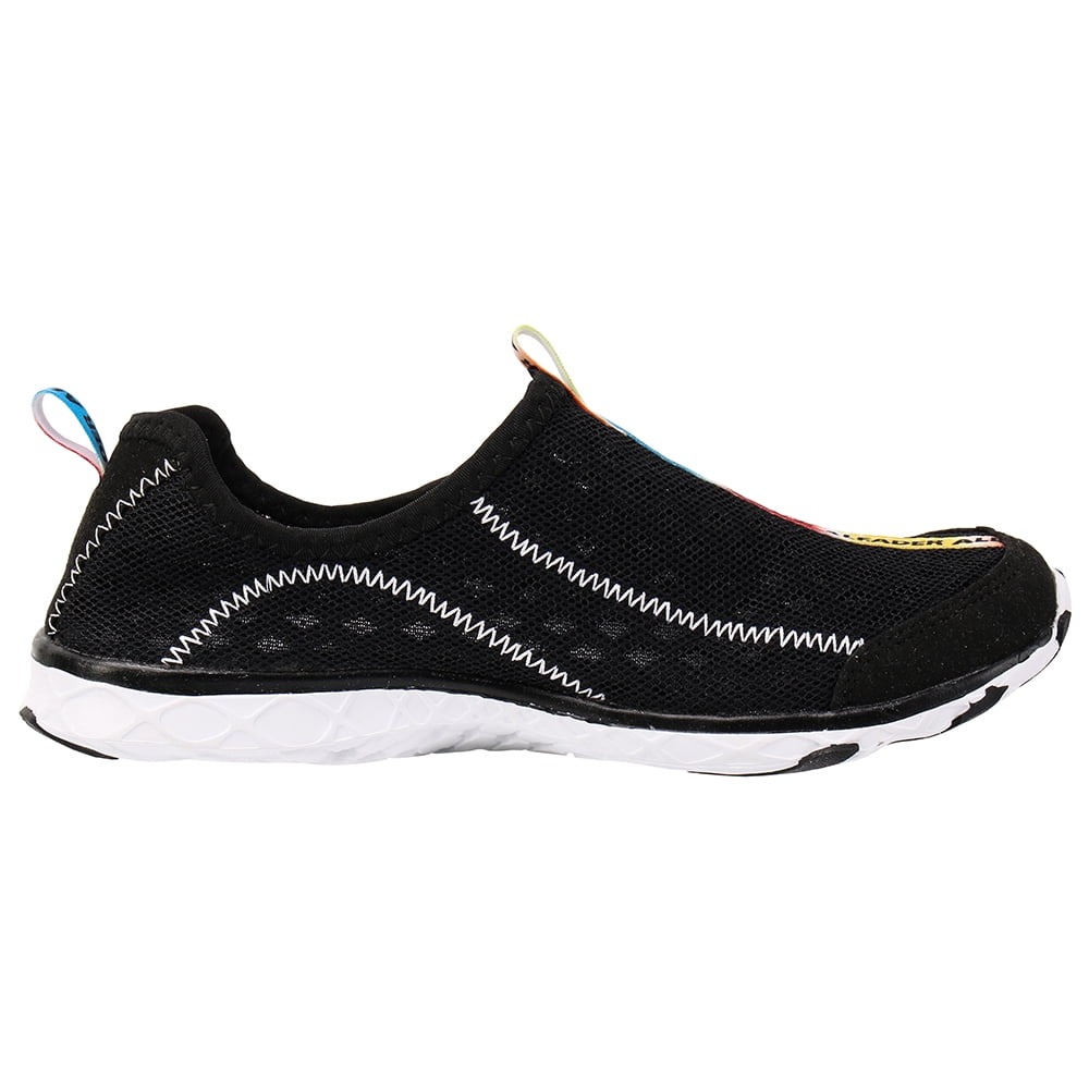 Aleader Men's Slip On Aqua Water Shoes for Beach,Kayak,Paddle Sports Black 10 D(M) US