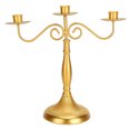 thumbnail image 2 of Candelabro De Hierro, Soporte De Vela De Fijación Conveniente De Amplia Gama Para Cenas A La Luz De Las Velas De Bodas ANGGREK Otros, 2 of 8