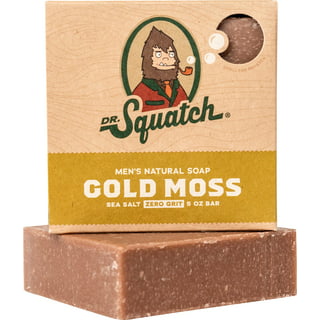 Dr. Squatch Bay Rum Soap w/Soap Saver Pouch - 5oz Free Shipping  863765000001