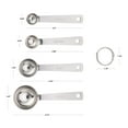 thumbnail image 4 of Mainstays Kitchen Stainless Steel 4-Piece Nesting Measuring Spoons Set, Stainless Steel Finish, 4 of 6