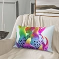 thumbnail image 5 of Sikiie Colorful Glitter Dagon Fruit Print Plush Pillow Cover, Wrinkle-proof and Stain-resistant Pillow Protector without Pillow Core, Home Decoration-14"x20", 5 of 6
