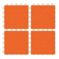 thumbnail image 4 of koolsoo 4Pcs Roller Skate Tiles Orange Roller Skating Rink Expandable Training Board, 4 of 9