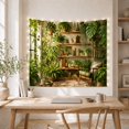 thumbnail image 5 of Plant Filled Indoor with Sanctuary Library Nook Dominated, Mystical Fantasy for Space Lovers, Galaxy Room Decor, Mother'S Day Gift, Tapestry Wall Hanging for Bedroom and Dorm, 5 of 7