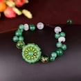 thumbnail image 2 of K-KED Jade Flower Bracelets Delicate Jewelry Chalcedony 925 Silver Bangles Gifts Natural-1, 2 of 5