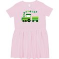 thumbnail image 3 of Inktastic St Patricks Irish Shamrock Train Girls Toddler Dress, 3 of 5