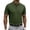 Army Green-10702BB, variant on Hearthz S-5XL Mens Polo Shirts Waffle Textured Short Sleeve Shirt for Men Big and Tall Solid Color Mens Golf Polos with Chest Pocket Light Gray 5XL