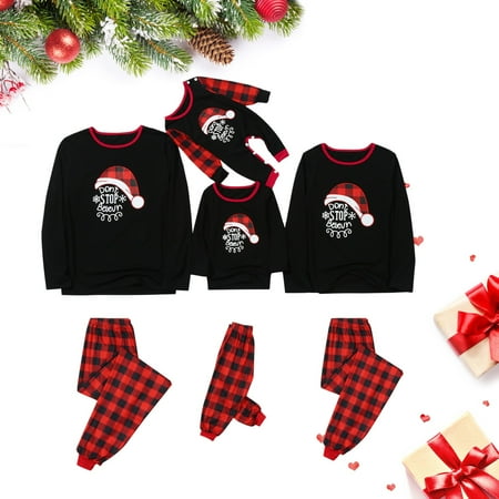 

Dianli Christmas Pajamas for Family Christmas Family Pajamas Matching Sets Xmas Matching Pjs for Adults Kids Holiday Home Xmas Family Sleepwear Set