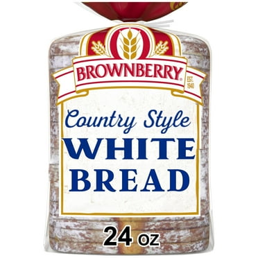 Brownberry Country Style Plain Bread, 24 oz, White Bread, Bag