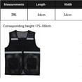 thumbnail image 2 of Jogging Spandex Black With Zipper Safety Vest Mesh Vest Breathable Fabric With Reflective Strips DARK GREEN XXXL 52, 2 of 8