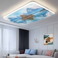 thumbnail image 3 of 3 Pack Magnetic Fluorescent Light Covers, 2x4 Ft,Modern Landscape Snow Mountain Lake Forest Magnetic Light Covers for Ceiling Lights Classroom Office Home Decor, 3 of 9