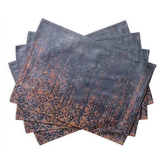 Maison d' Hermine Imperfection 100% Cotton Set of 4 Placemats for Dining Table Kitchen Wedding Everyday Use Dinner Parties (13 Inch by 19 Inch)