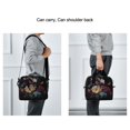 thumbnail image 6 of 10L Tote Insulated Reusable Lunch Bag With Adjustable Strap Flowers in The Dark, 6 of 6
