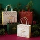 thumbnail image 2 of Caja de regalo vintage para el día de Navidad y Año Nuevo, plegable, para pasteles, dulces, protección del medio ambiente, bolsa de papel de mano, estilo bufanda, 2 of 5