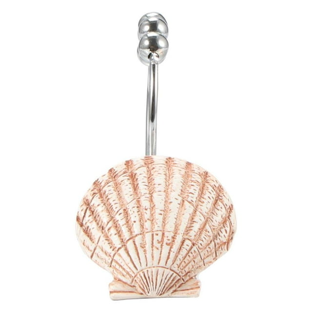 Crochet de Suspension en Forme de Coquille d'Étoile de Mer en Acier Inoxydable Set de Crochet de Suspension pour Rideau
