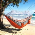 thumbnail image 4 of Portable Camping Hammock with Mosquito Net Lightweight Nylon Swing Bed with Straps for Outdoor Travel Backyard, 4 of 4