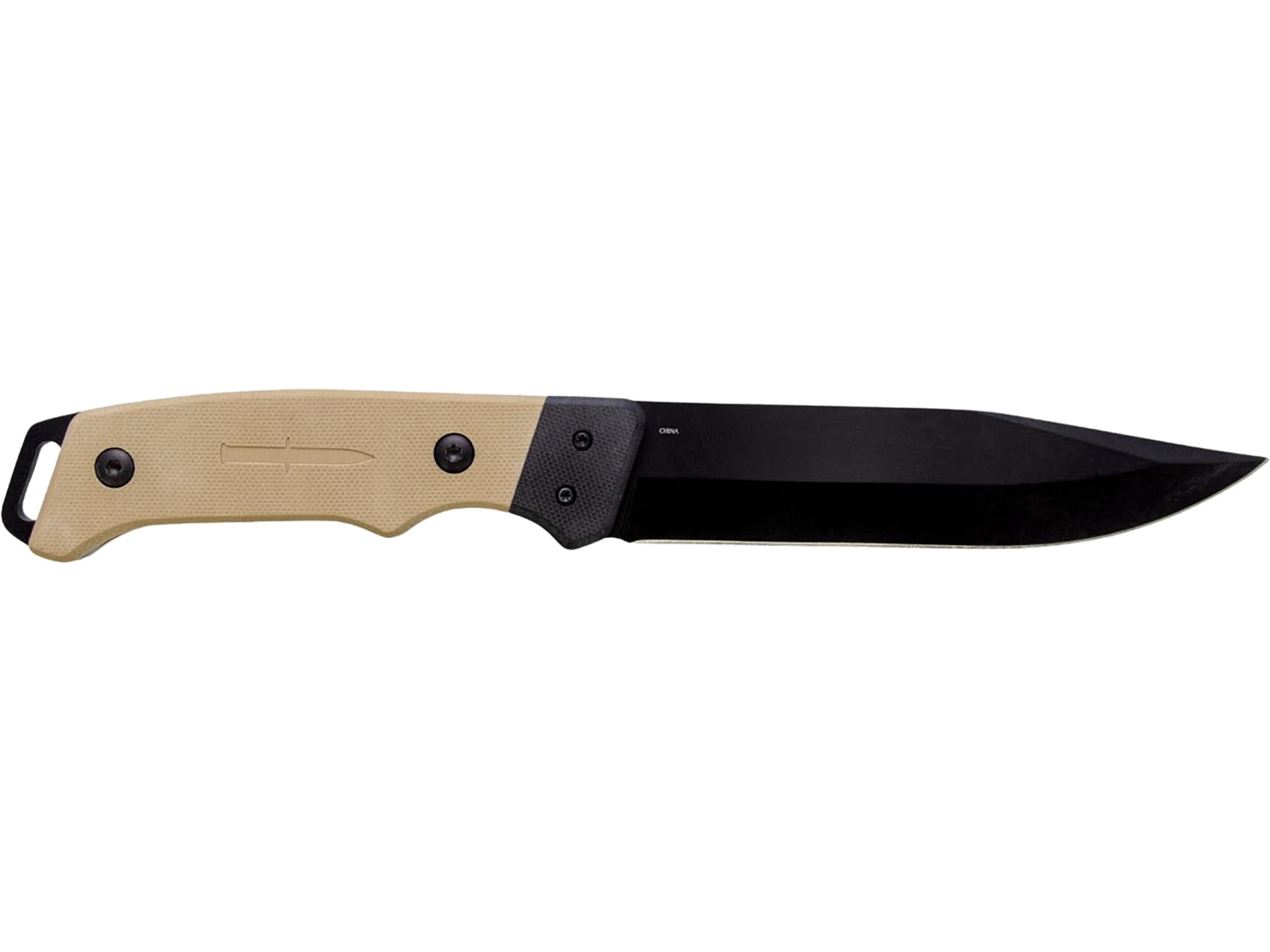 Camillus M26 Fixed Blade Knife 5" Drop Point 3Cr13 Black Blade G-10 Handle Faded Dark Earth (FDE)