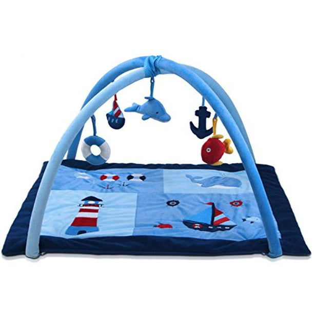 Lil' Jumbl Baby Play Mat Gym, Blue
