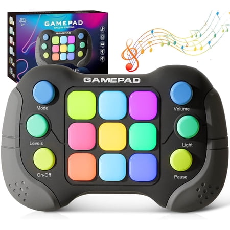 Le Vechtoo Handheld Game Console for Kids Teens & Adults - Electric Quick Push Game Fidget, Sensory Toy for Travel Games